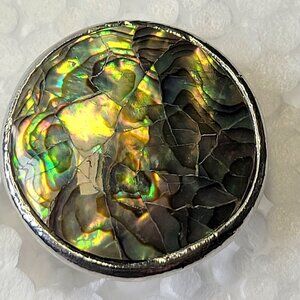 Genuine Abalone Ring With Adjustable Band NEW